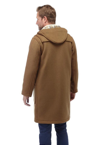 Cappotto Duffle da uomo dal taglio classico con alette in legno - Camello