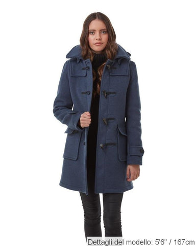 Borsone da donna London Classic Fit con alamari in corno - Blu Royal