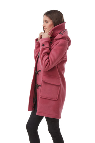 Borsone da donna London Classic Fit con alamari in corno - Rosa