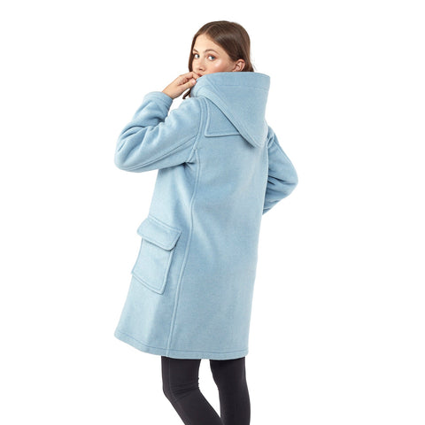 Montgomery Originale Classico Donna Con Alamari In Corno - Celeste