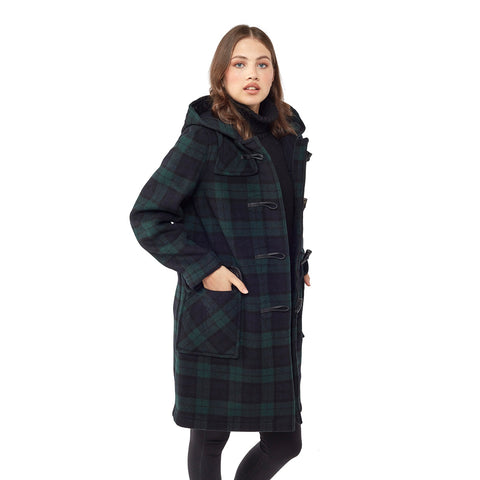 Montgomery Originale Classico Donna Con Alamari In Corno - Tartan Blackwatch