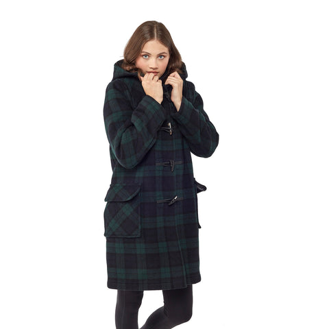 Montgomery Originale Classico Donna Con Alamari In Corno - Tartan Blackwatch